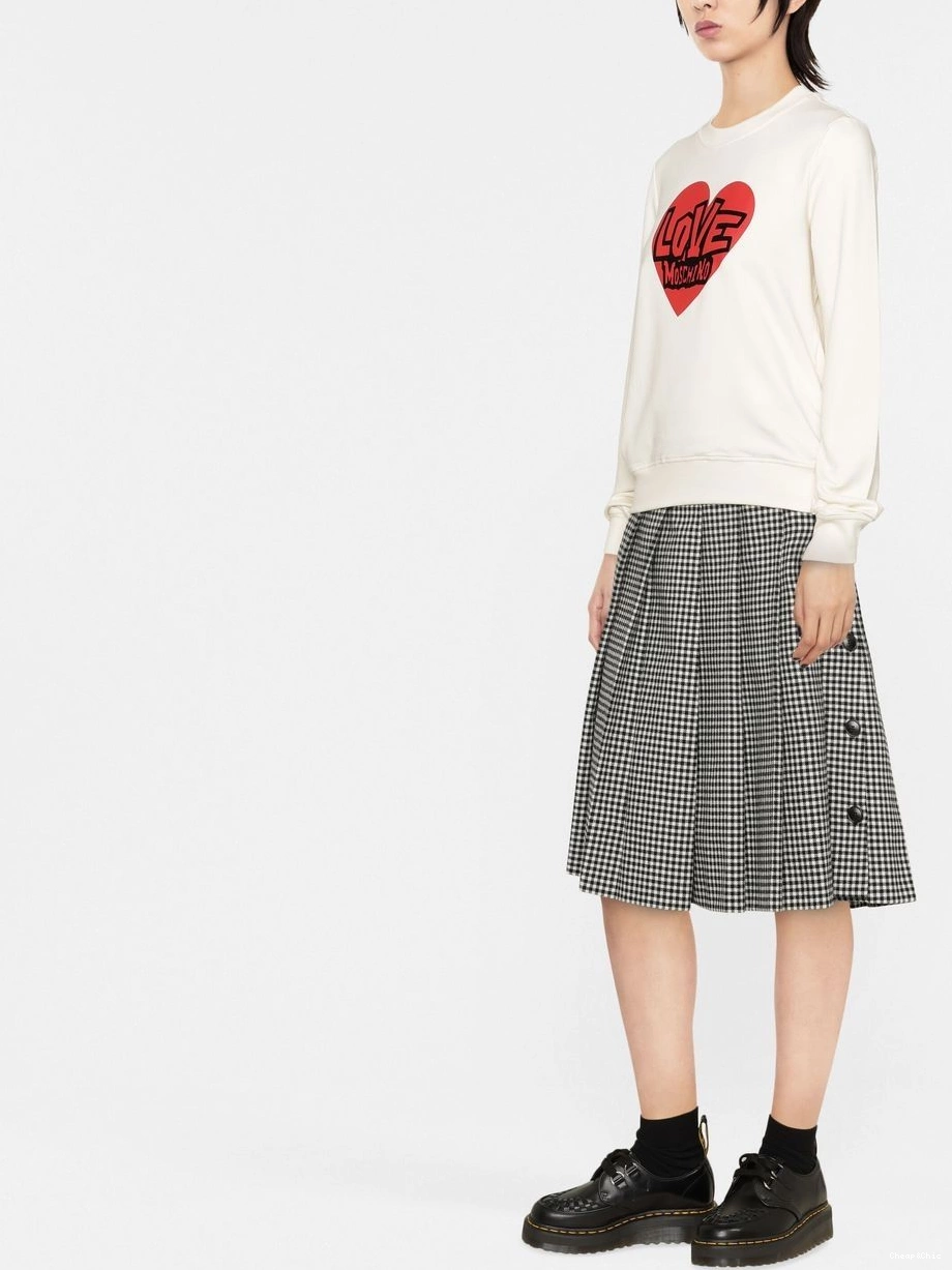 Affordable Moschino logo Women Love sweatshirt heart-print 0421